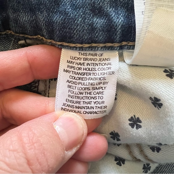 Lucky Brand 7W14071 Floral Cross Stitch Ava Crop Jeans Size 6 - Picture 6 of 8